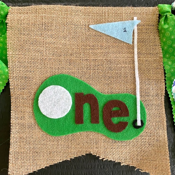 1st birthday golf decoration. - Picture 3 of 5